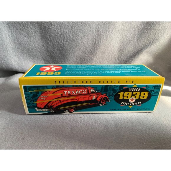 Texaco 1939 Dodge Airflow Tanker Bank Die-Cast Model Ertl Collectible Red - Picture 7 of 11